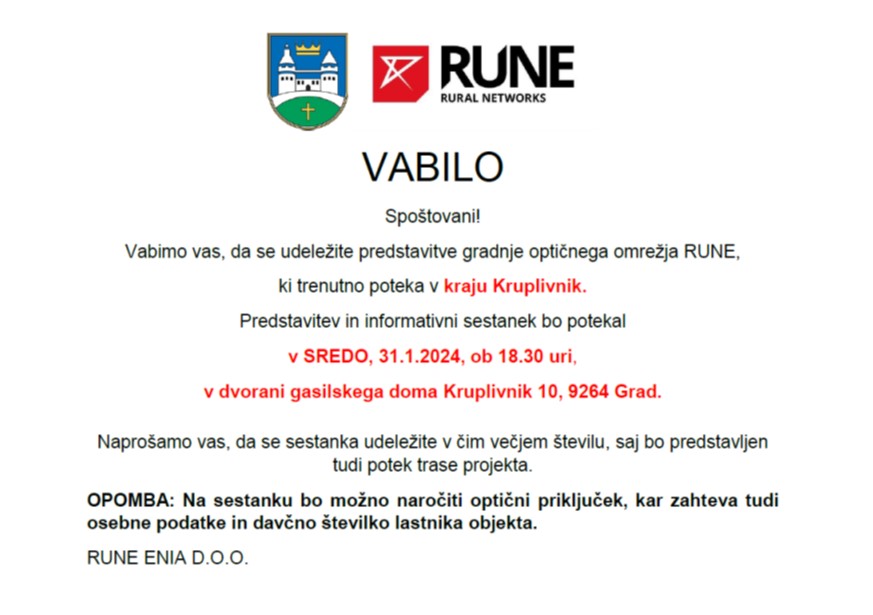 RUNE - VABILO KRUPLIVNIK 